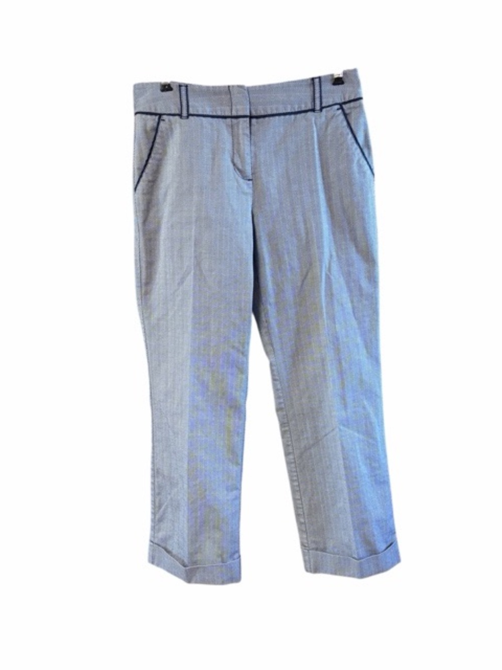 Talbots Stretch Vintage Herringbone Cuffed Pants